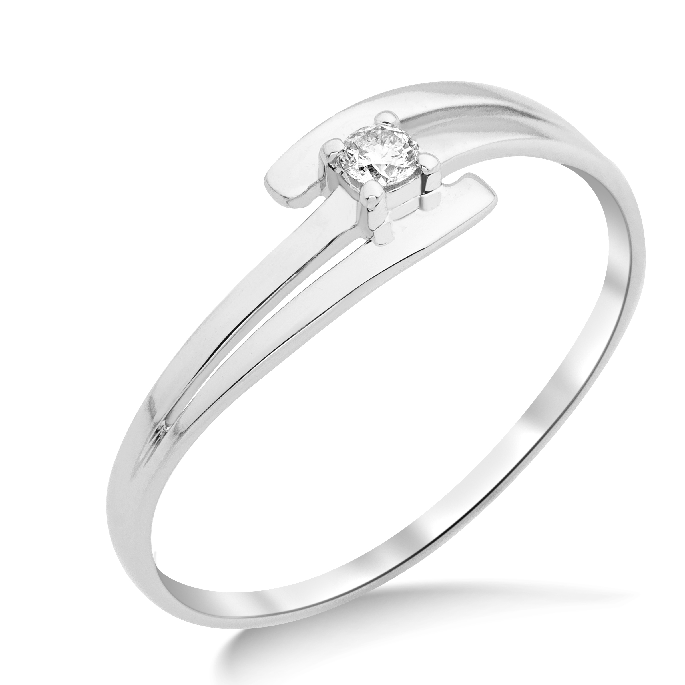Miore Ring anello oro bianco 9kt 375