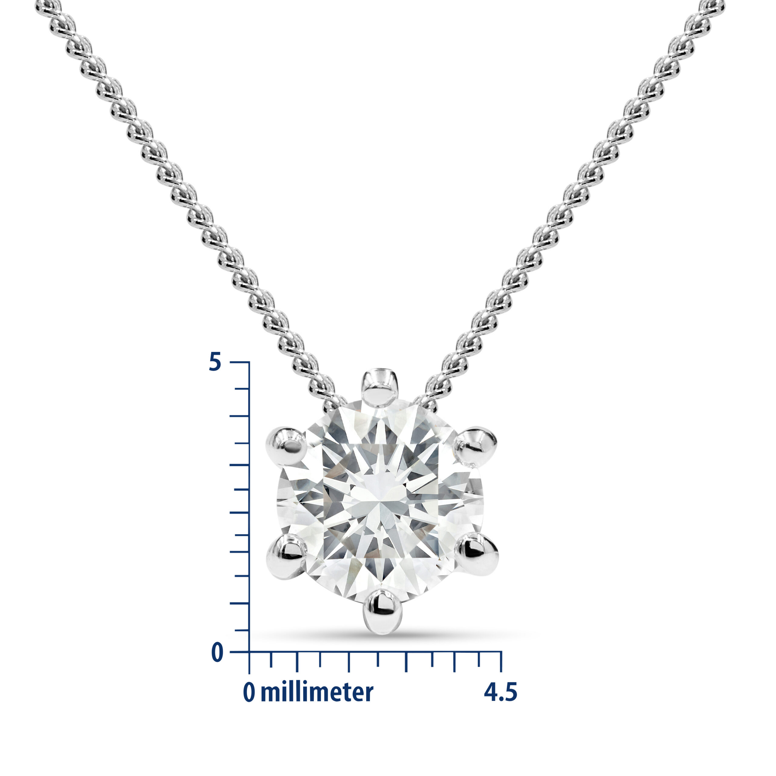Miore Collana Oro Bianco 14Kt 585