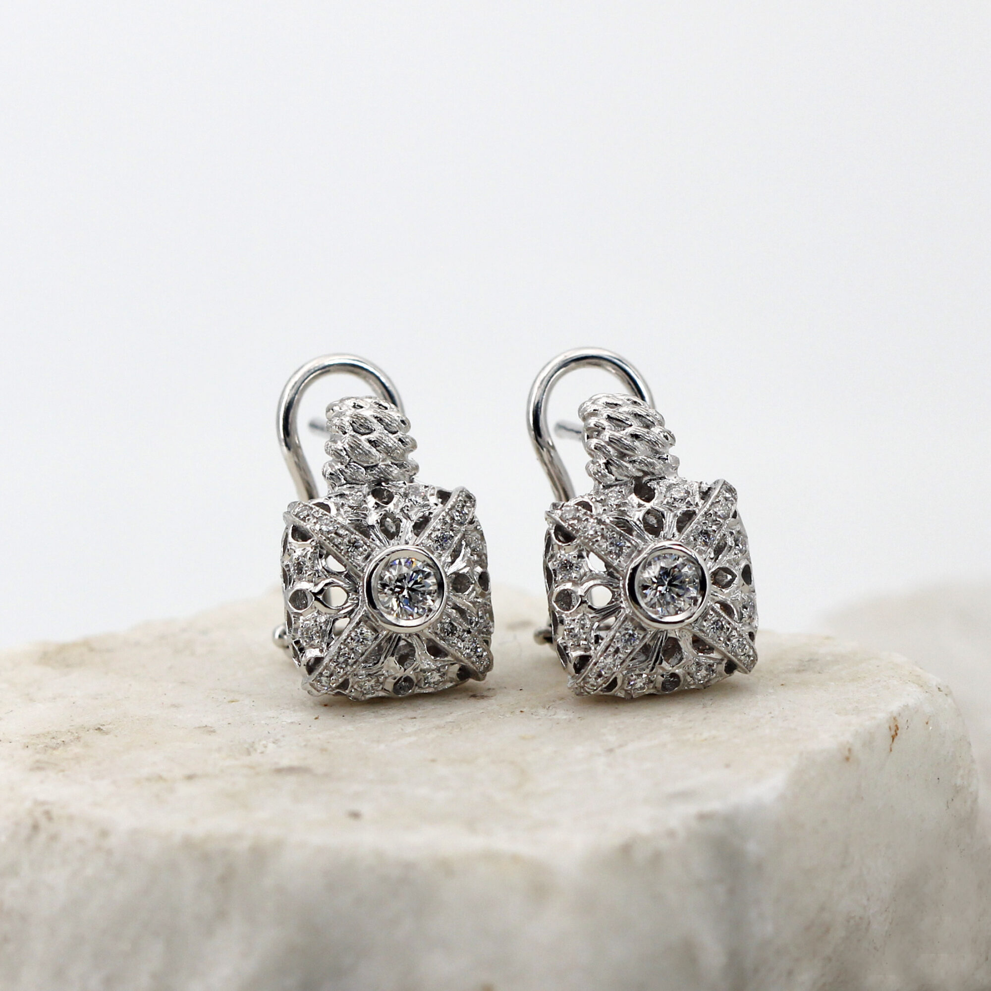 Anna Gioielli Prestige Orecchini Oro 18Kt Diamanti 0.74 Ct