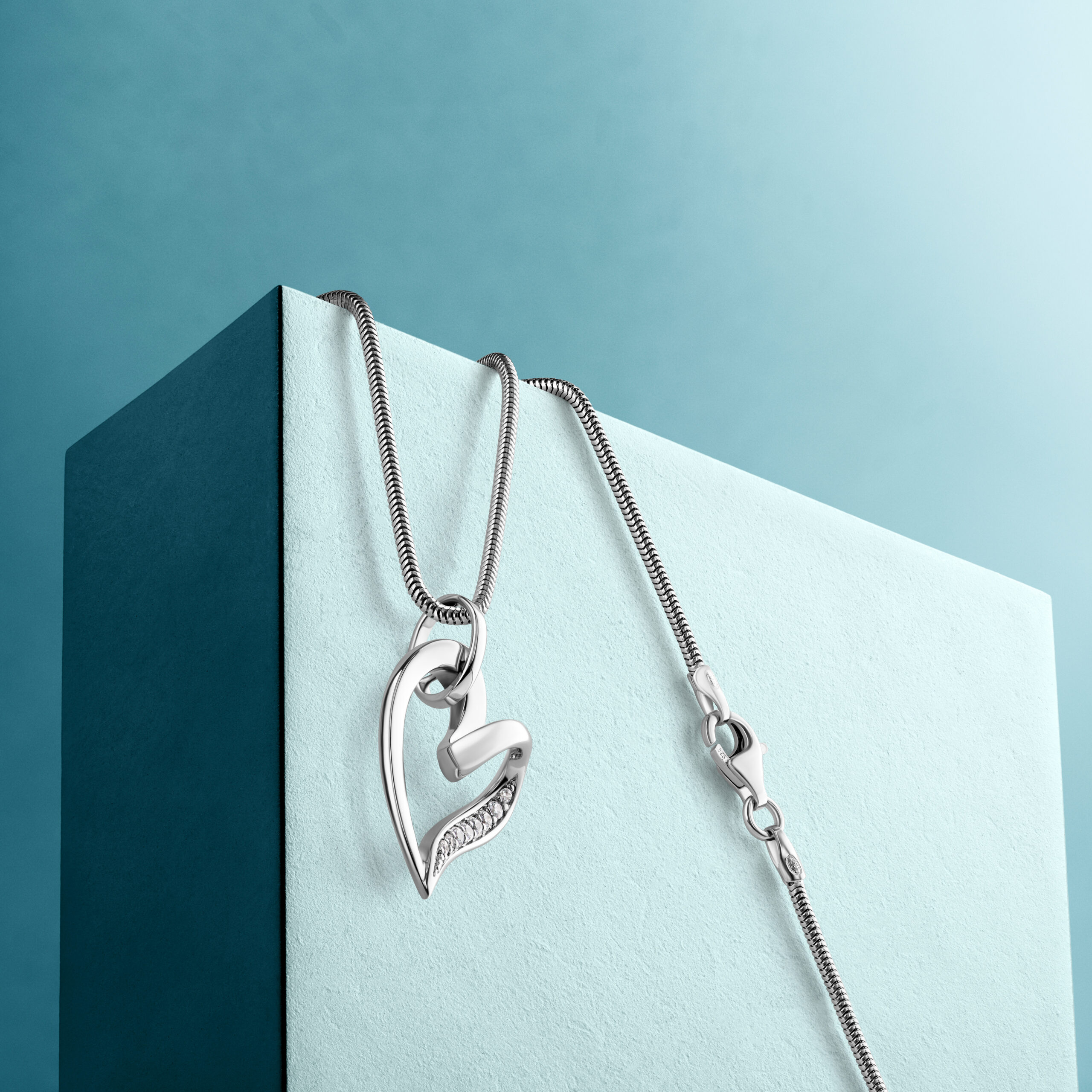 Miore Necklace Collana Argento 925 Zirconia Bianca