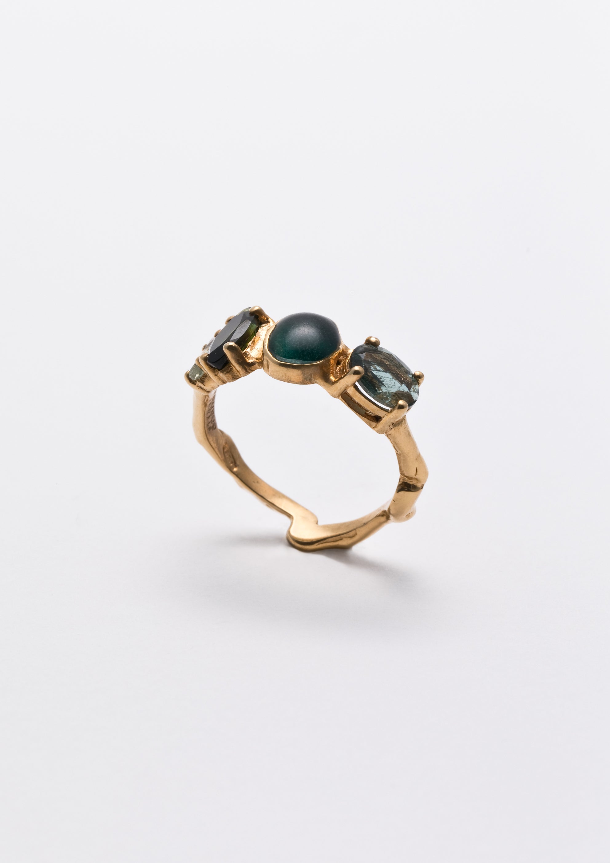 Voodoo Jewels Bold Shapes Radhika anello tormalina oro