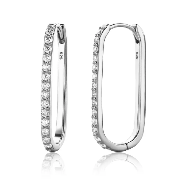 Miore Earrings orecchini argento sterling zirconia bianca