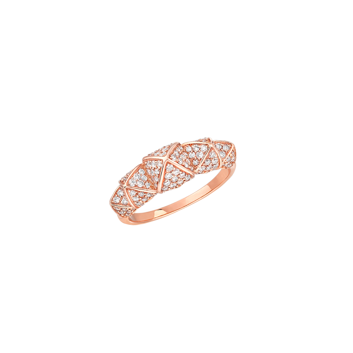 Korloff Korlove JL-JKVR02 Anello 5 Cuori Oro Rosa Diamanti