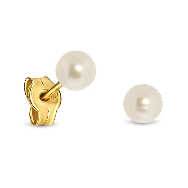 Miore Earrings Orecchini Oro Giallo Perla Coltivata 9KT