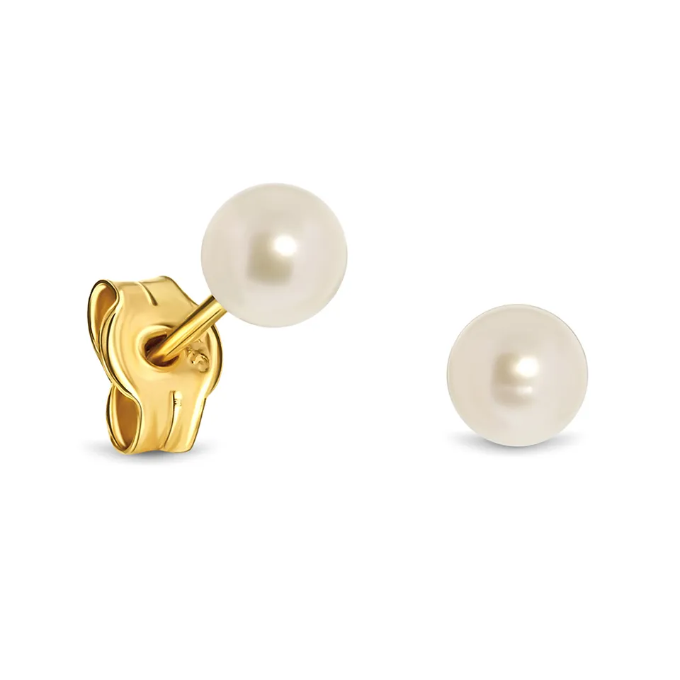 Miore Earrings Orecchini Oro Giallo Perla Coltivata 9KT