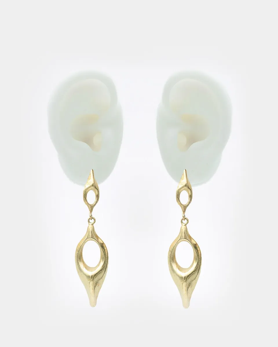 Voodoo Jewels Bold Shapes Adrastea orecchini pendenti oro