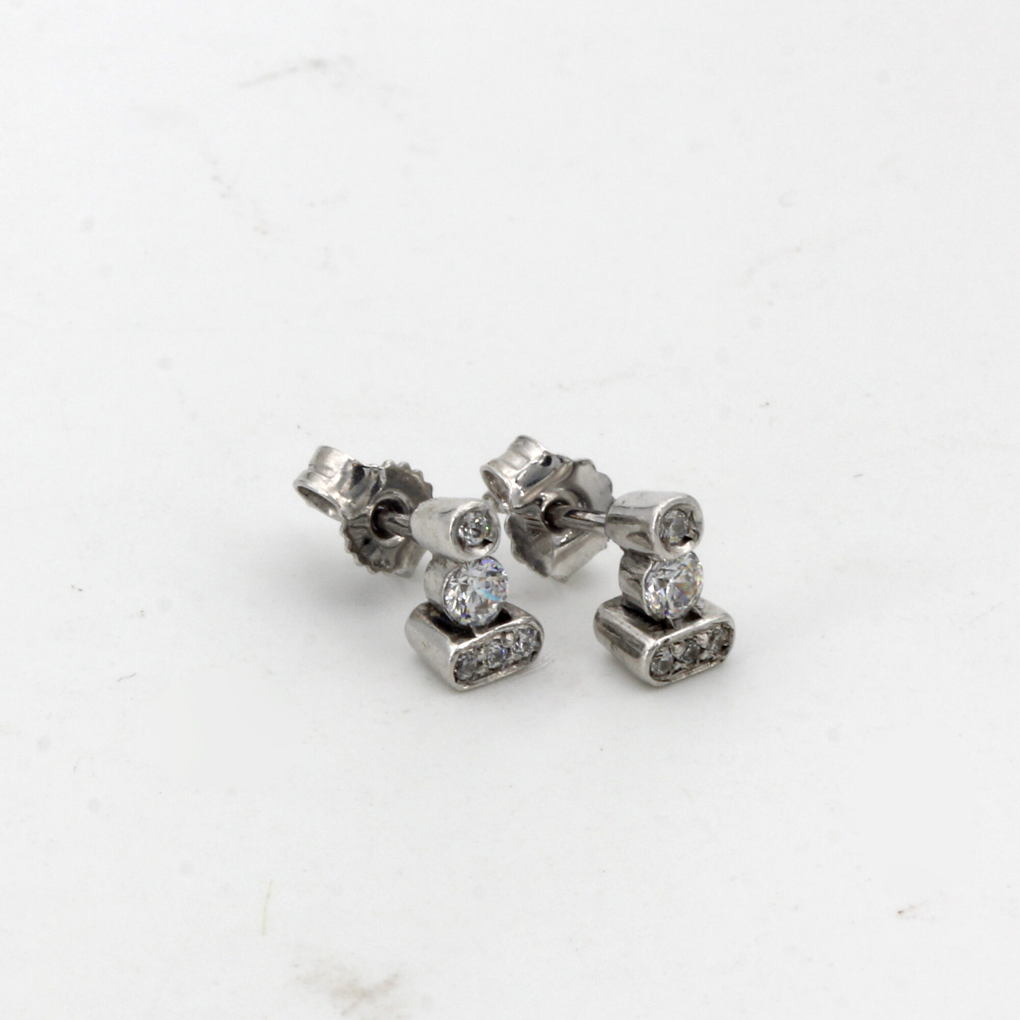 Anna Gioielli Classici Orecchini Oro Bianco Diamanti 0,35 ct