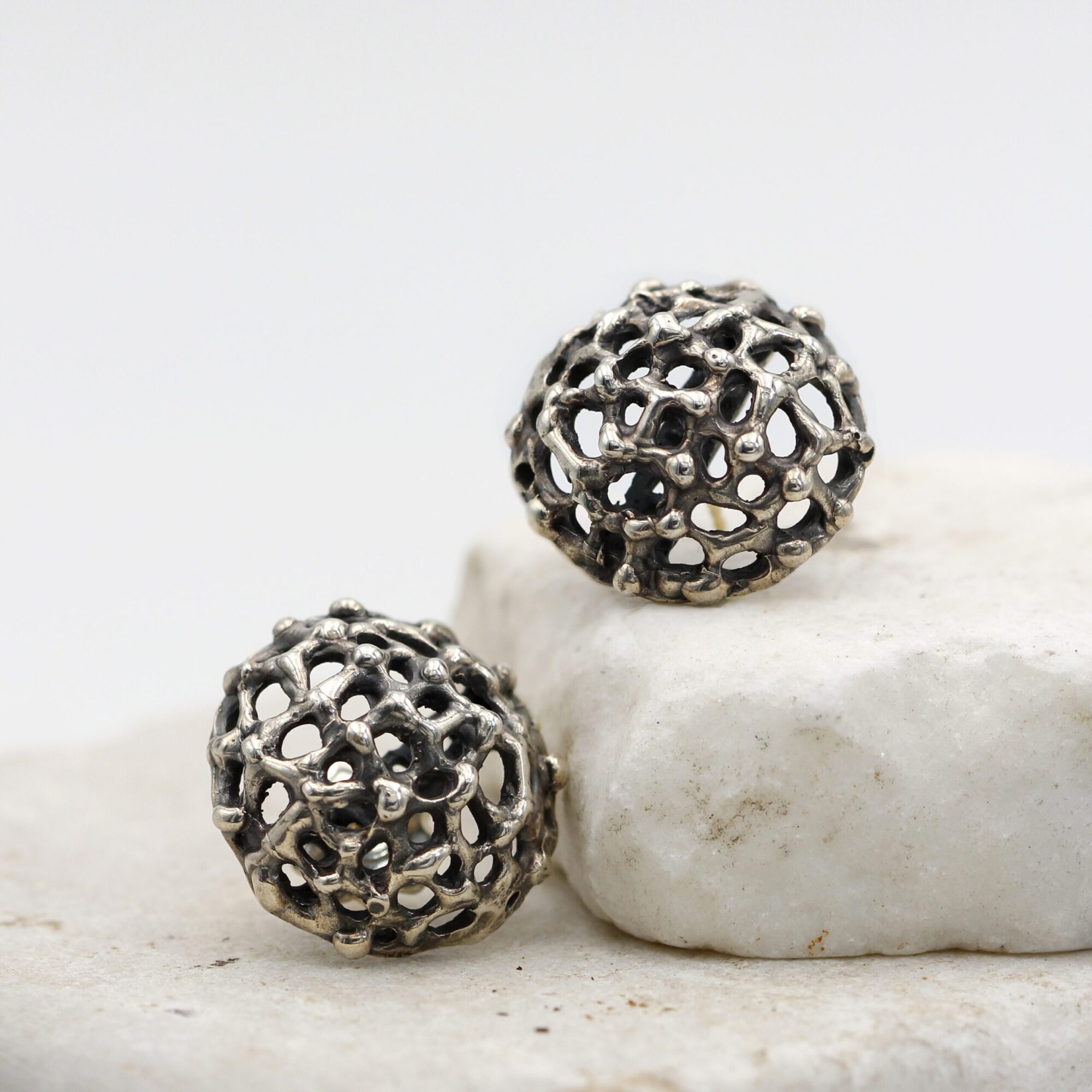 Anna Gioielli Collezione Marte Orecchini Argento Sfera Oro