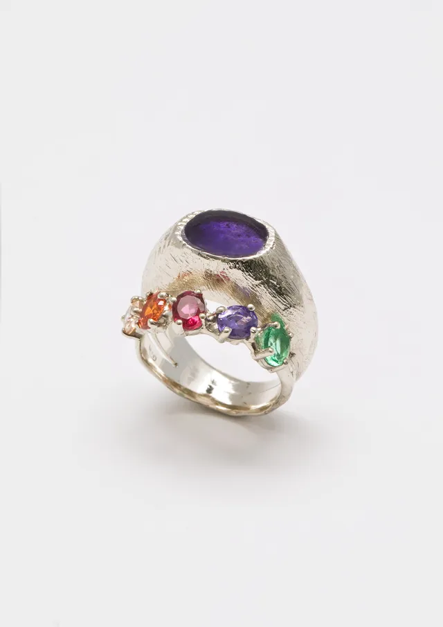 Voodoo Jewels Bold Shapes Losse anello argento pietre glitter
