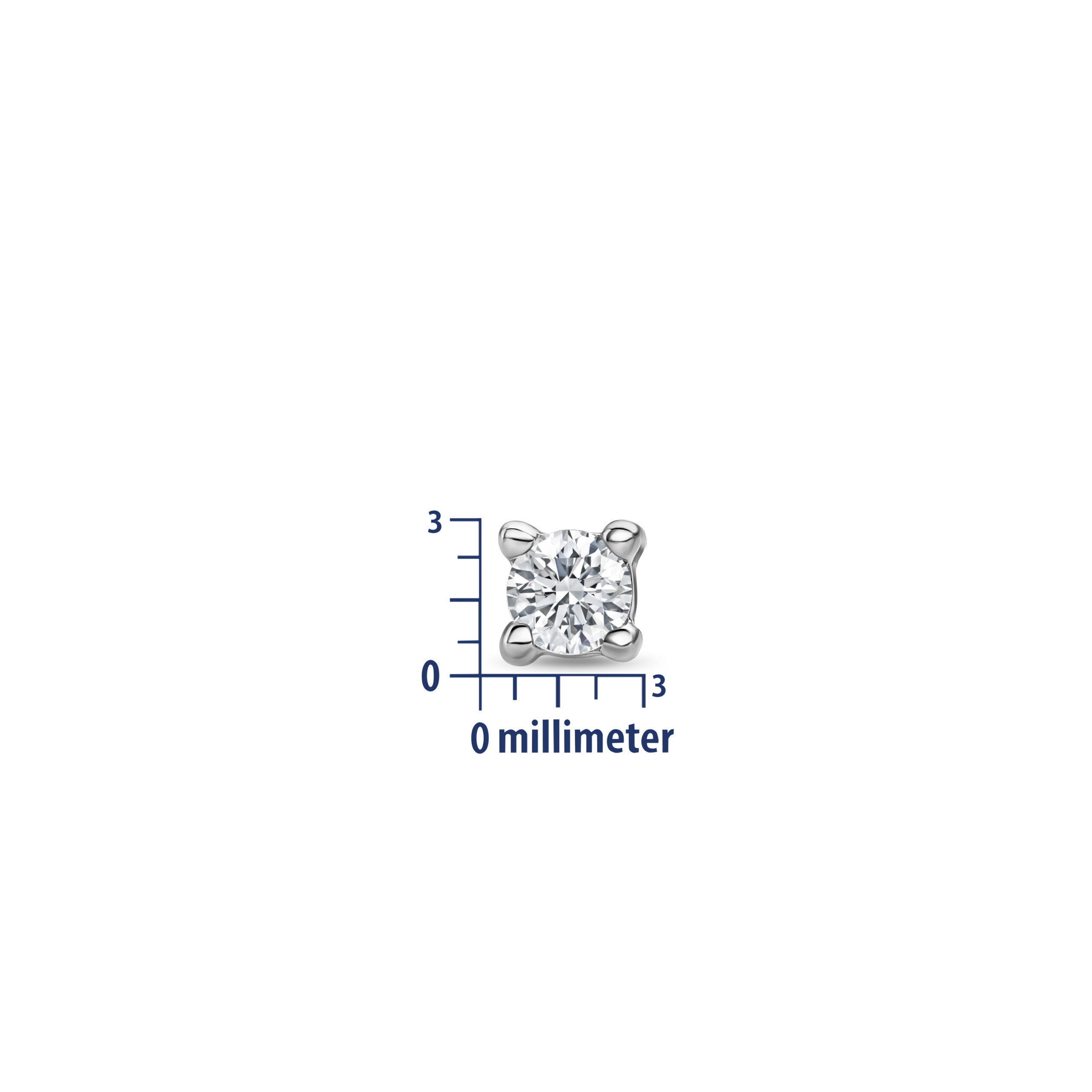 Miore Orecchini Oro Bianco 14Kt 585 Classici