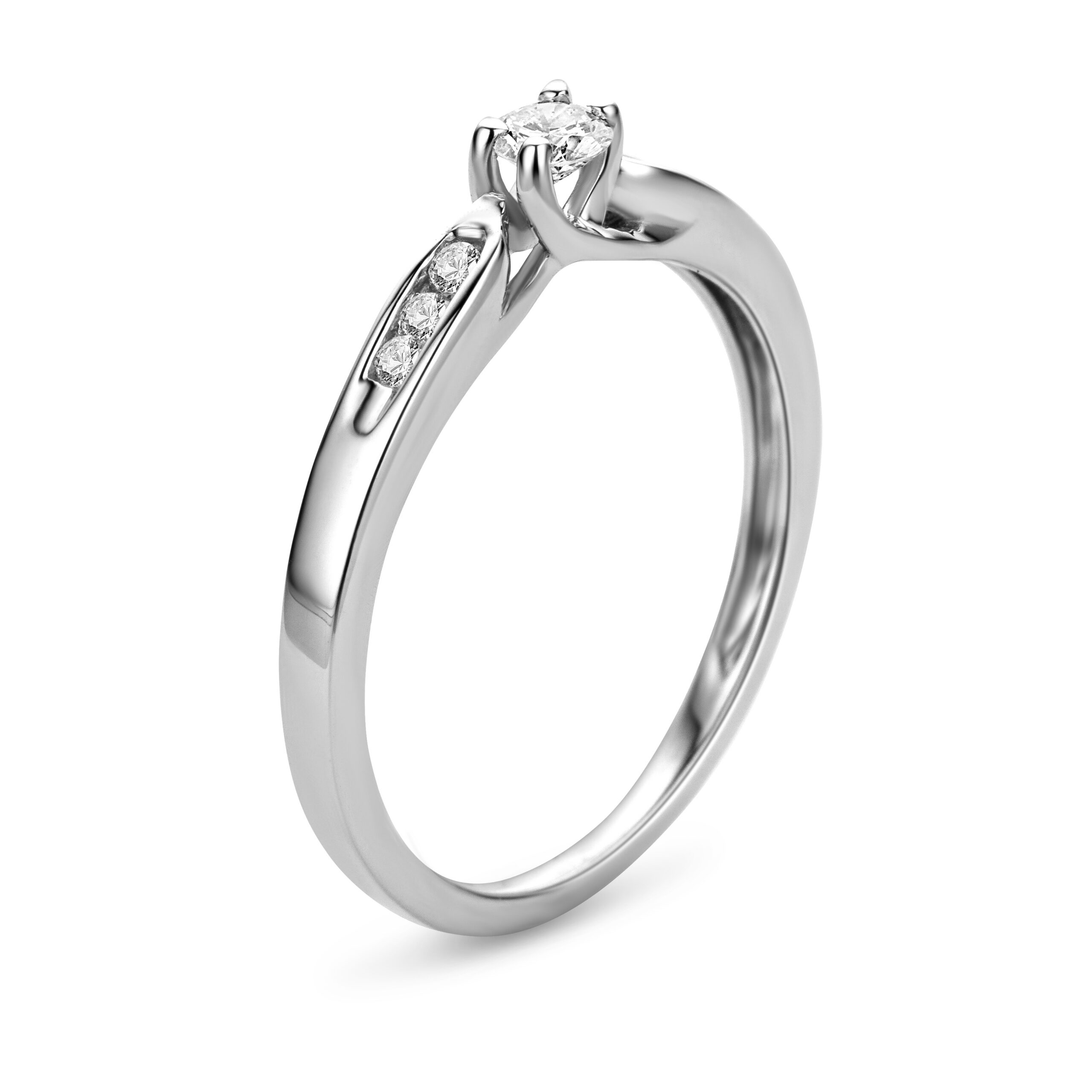 Miore Ring Anello in Oro Bianco 9KT 375