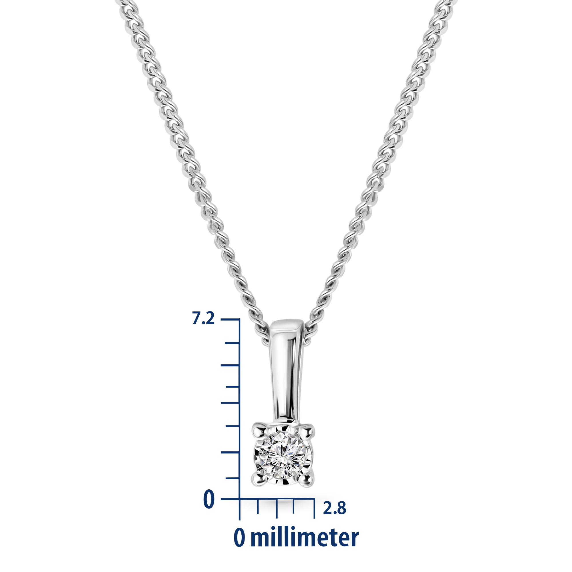 Miore Collana Oro Bianco 9KT