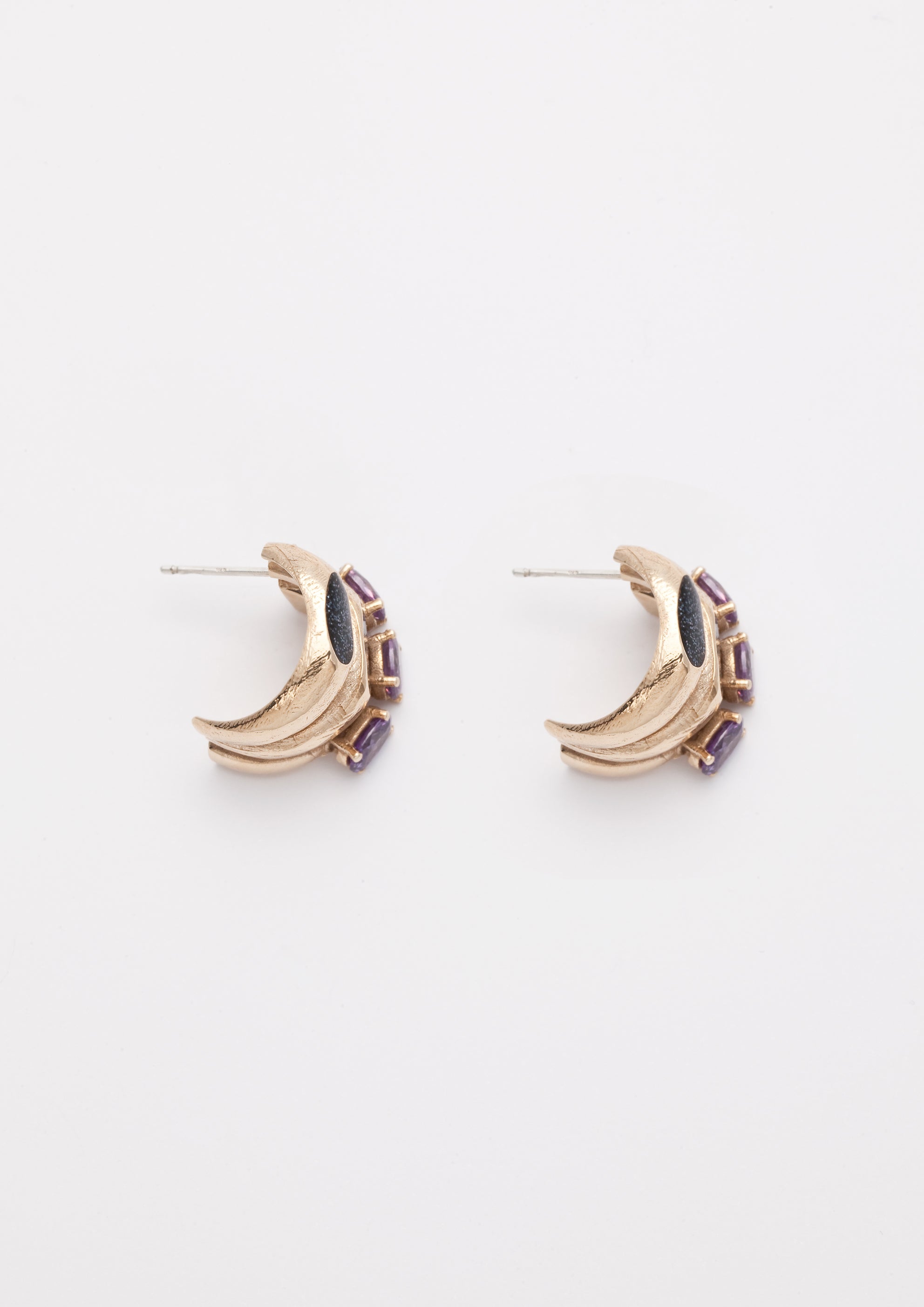 Voodoo Jewels Bold Shapes Alpan Orecchini bronzo pietre dure