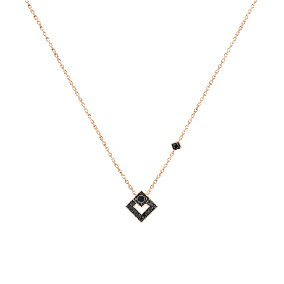 Korloff Éclat JL-JEP01 ciondolo oro rosa diamanti neri