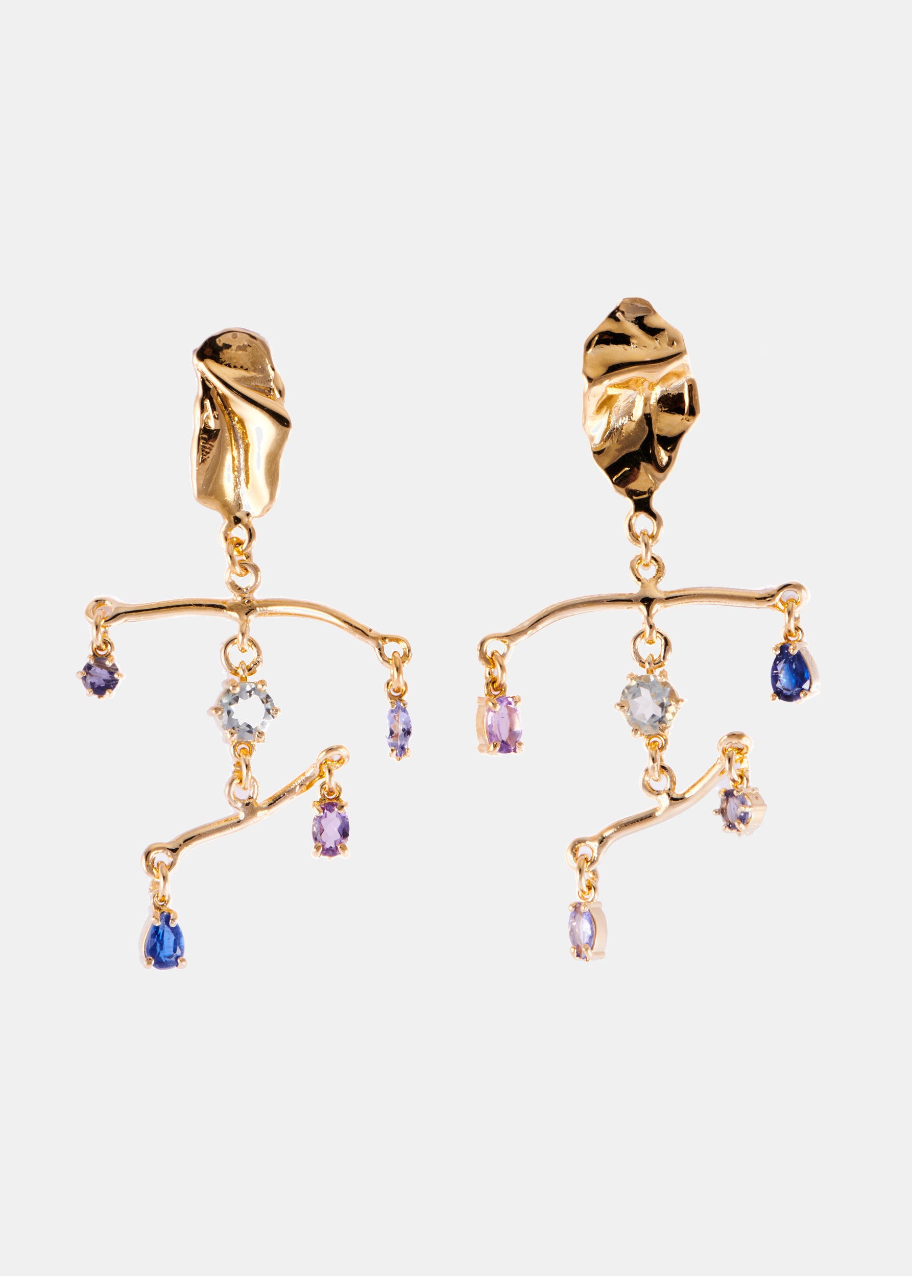 Voodoo Jewels Bold Shapes Arteaga orecchini bronzo pietre