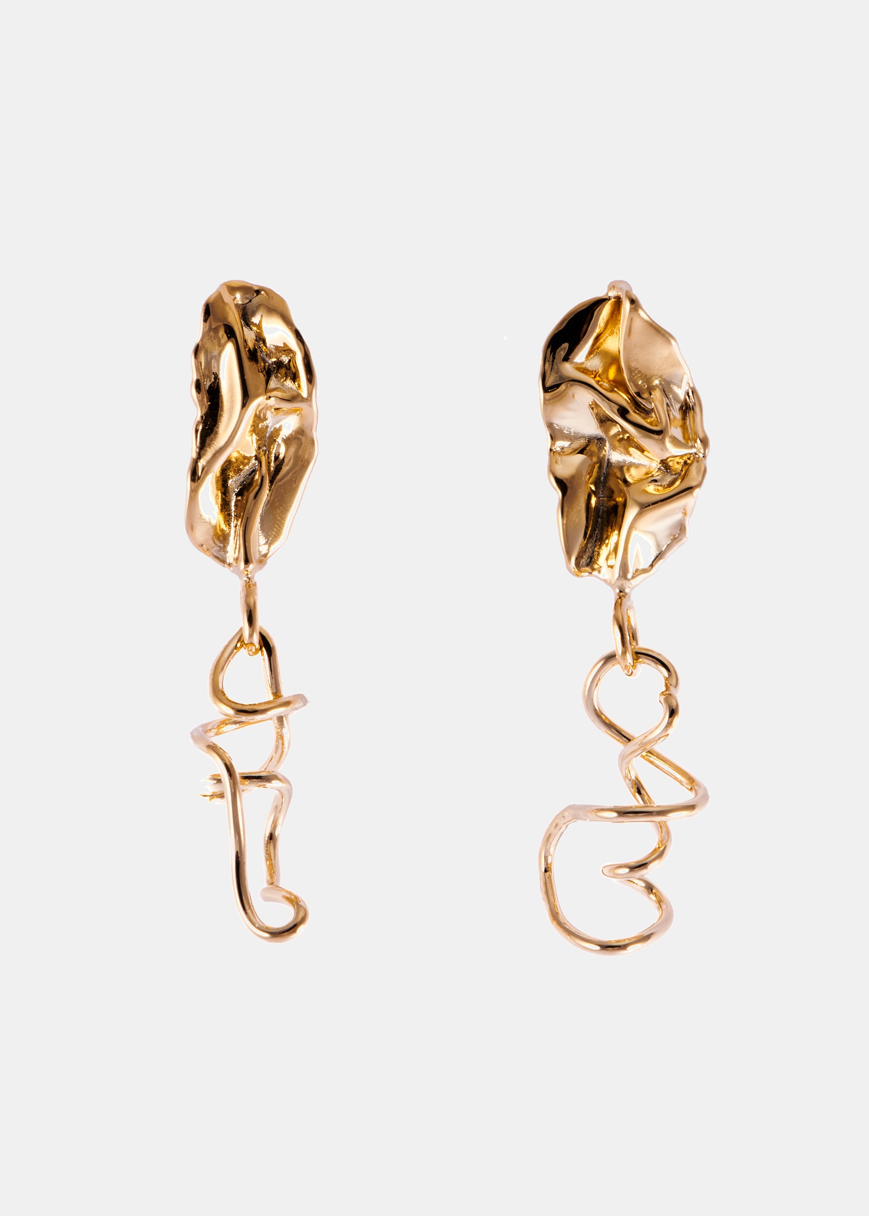 Voodoo Jewels Bold Shapes Ahome orecchini bronzo oro