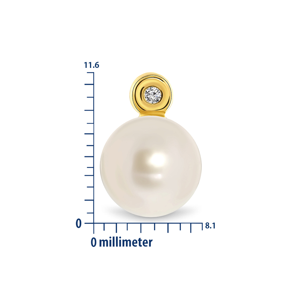 Miore Earrings orecchini oro giallo 14kt perla