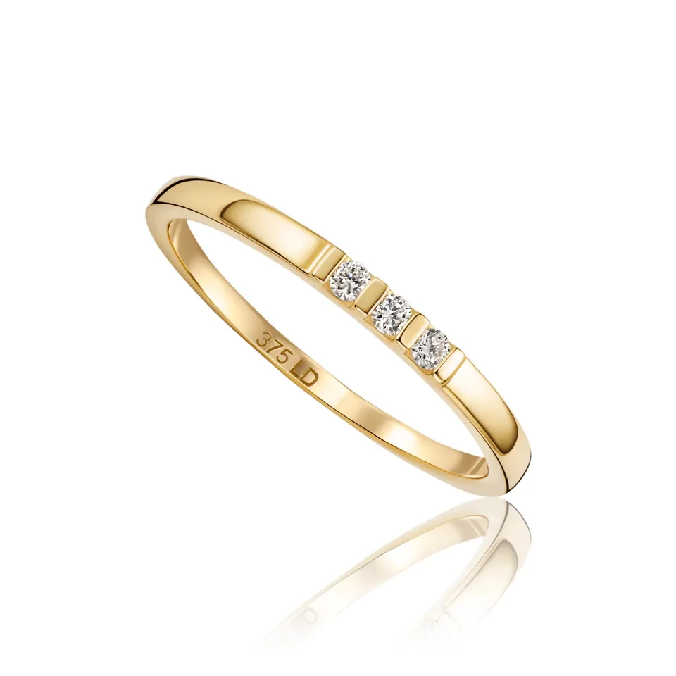 Miore Ring Anello Oro Giallo 9Kt 375
