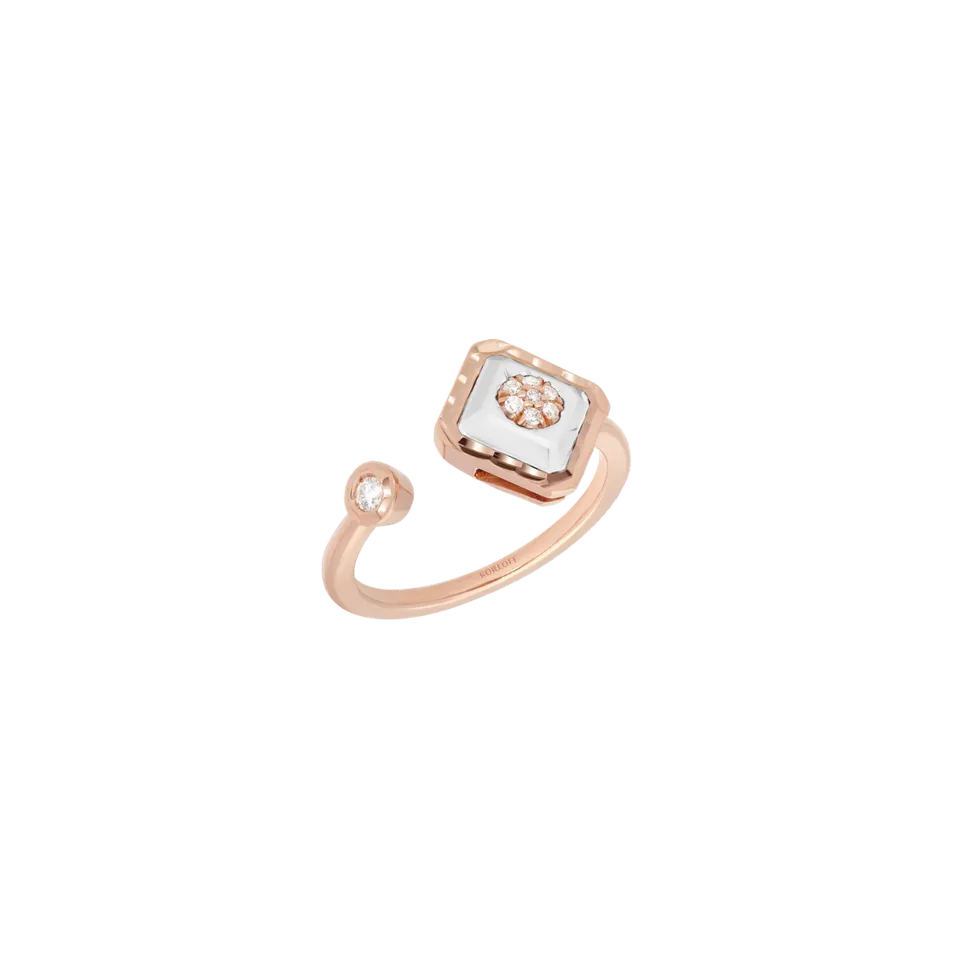 Korloff Toi & Moi JL-JJPR03 anello oro rosa madreperla