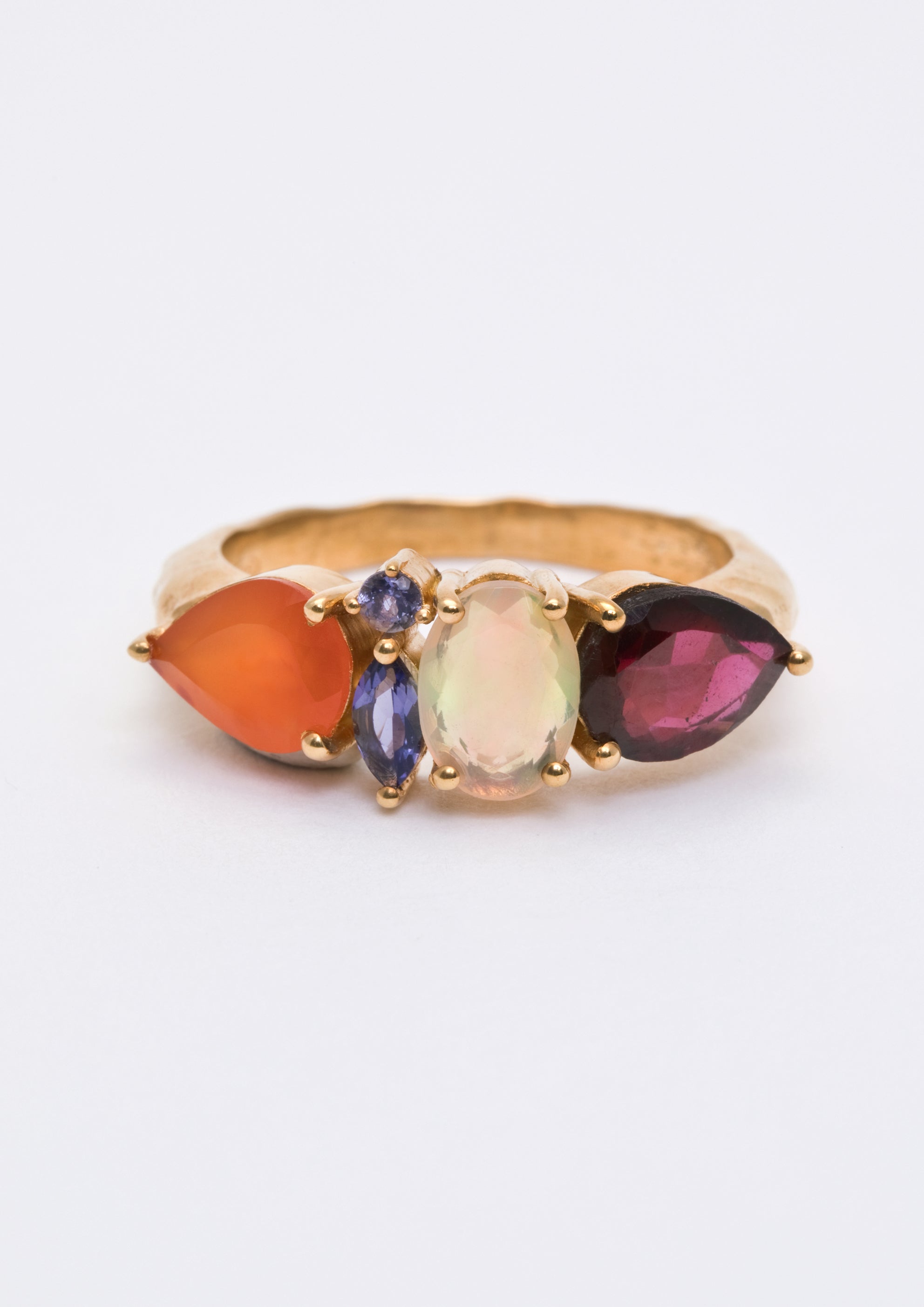 Voodoo Jewels Bold Shapes Deepa anello oro opale taglia M