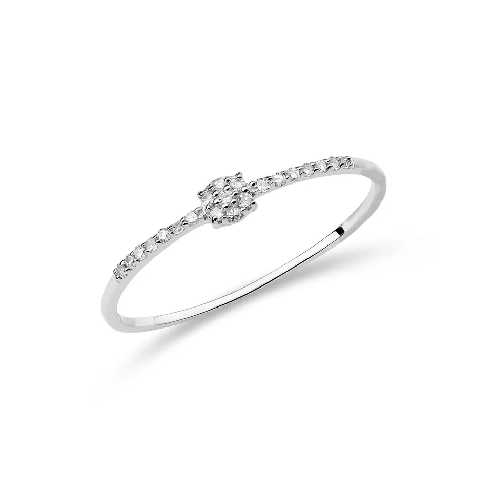 Miore Anello Oro Bianco 9KT 375