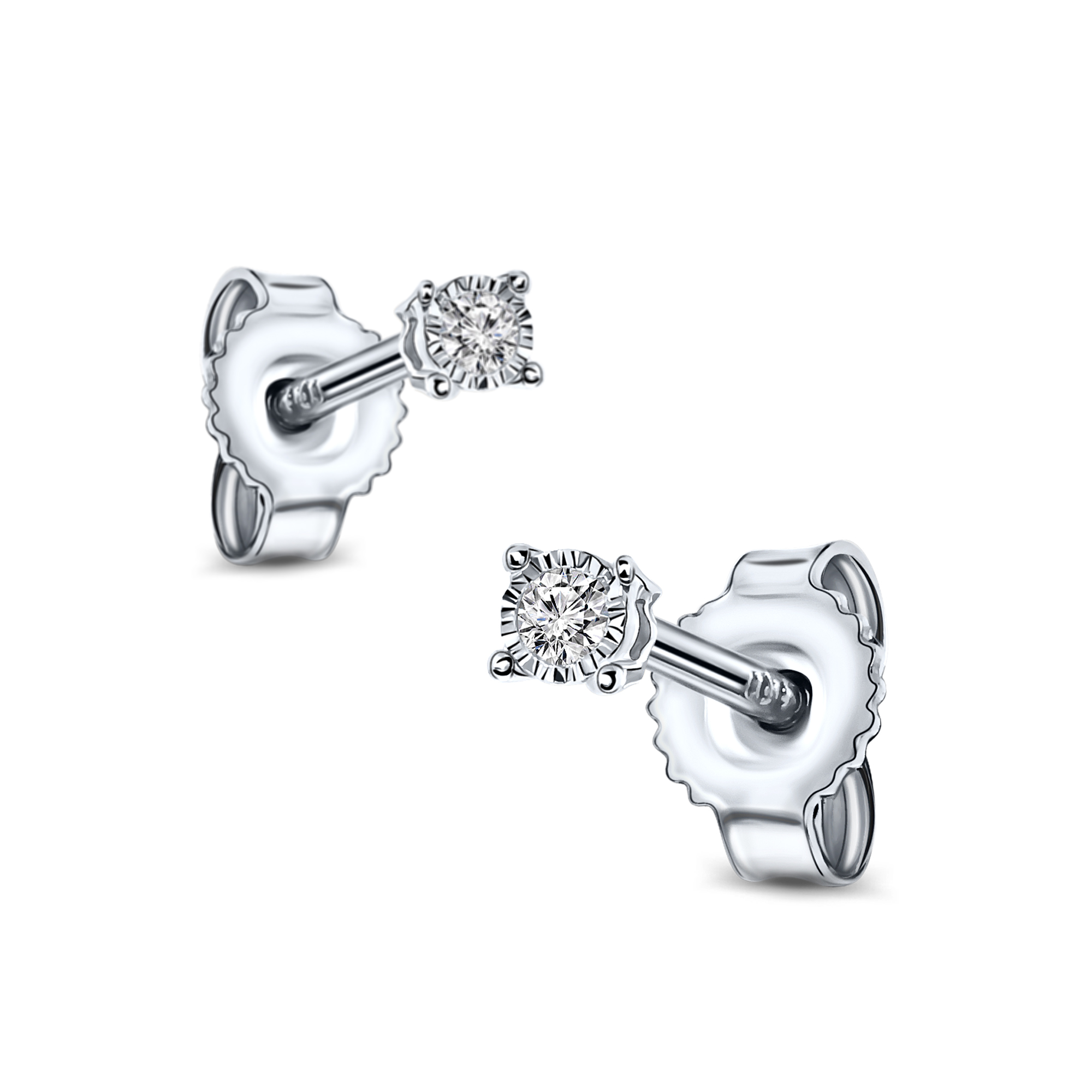 Miore Orecchini oro bianco 9kt 375
