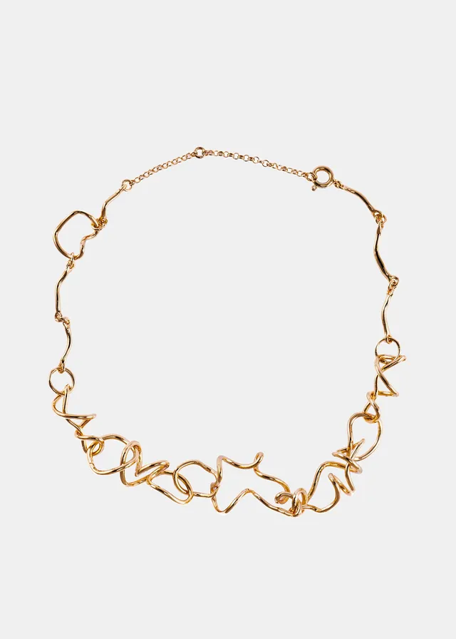 Voodoo Jewels Bold Shapes Morelia collana oro bronzo donna