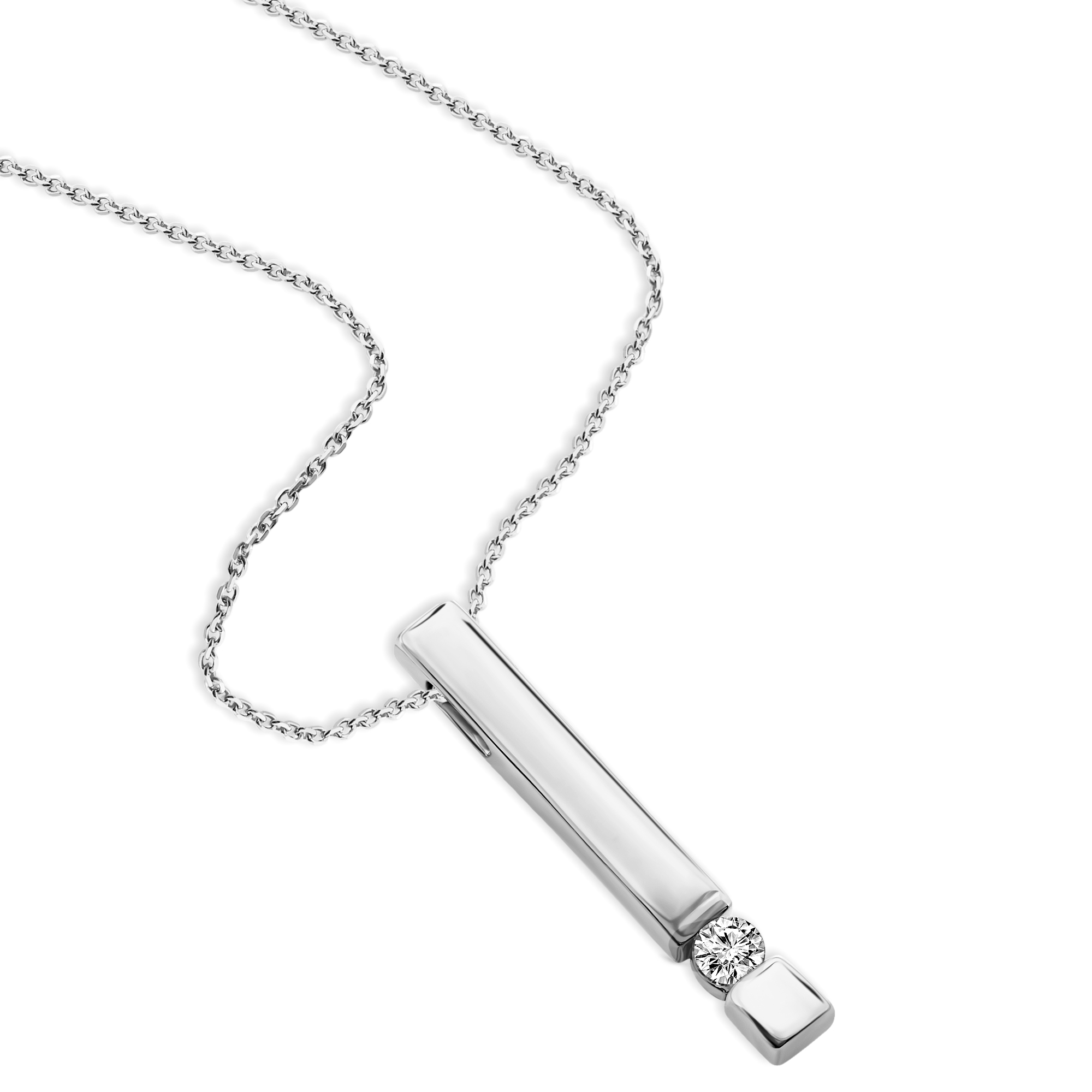 Miore Collana Oro Bianco 375 9KT Donna