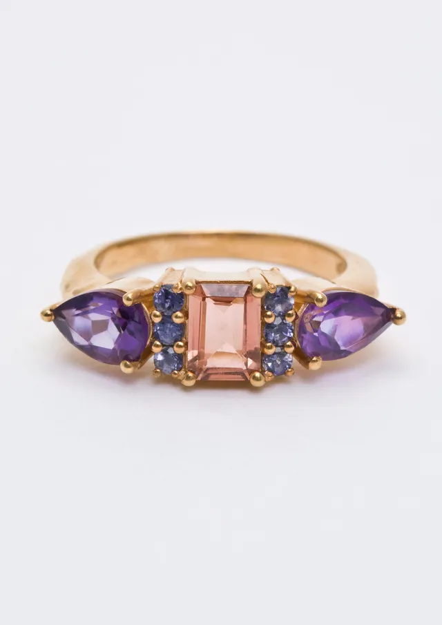 Voodoo Jewels Bold Shapes Keertana anello tormalina taglia M