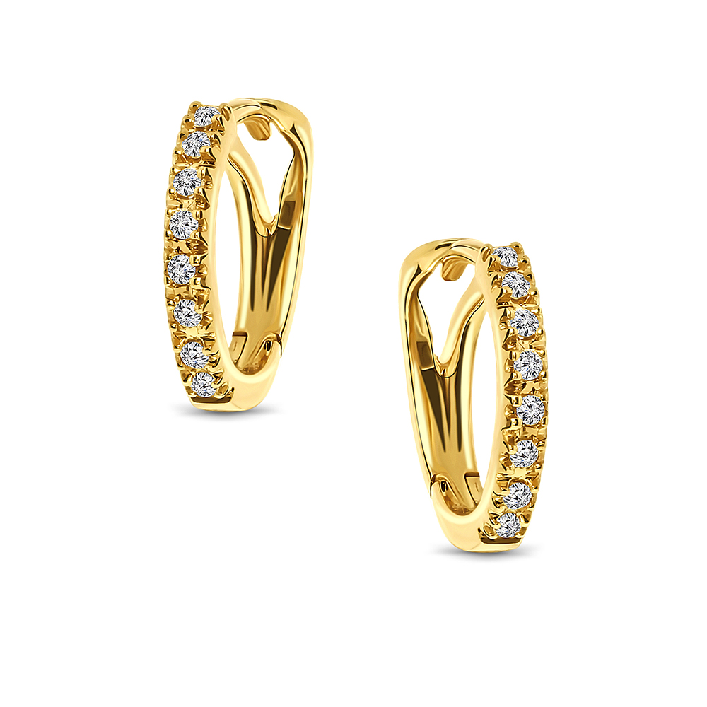Miore Orecchini Oro Giallo 18Kt Donna