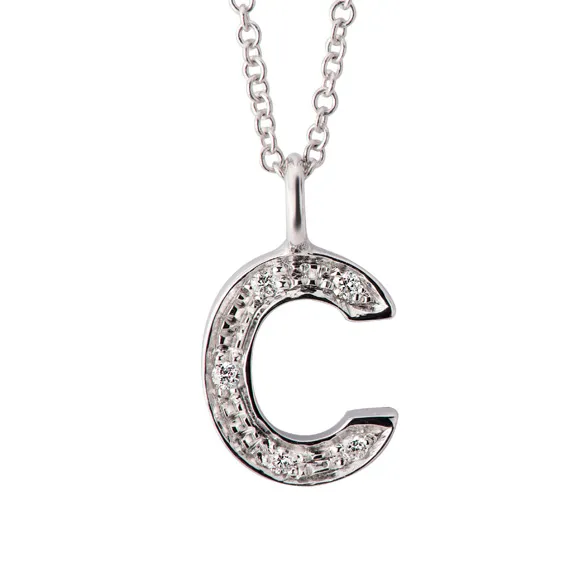 Polello Nomi d'Amore Collana Lettera C Oro 18 Kt