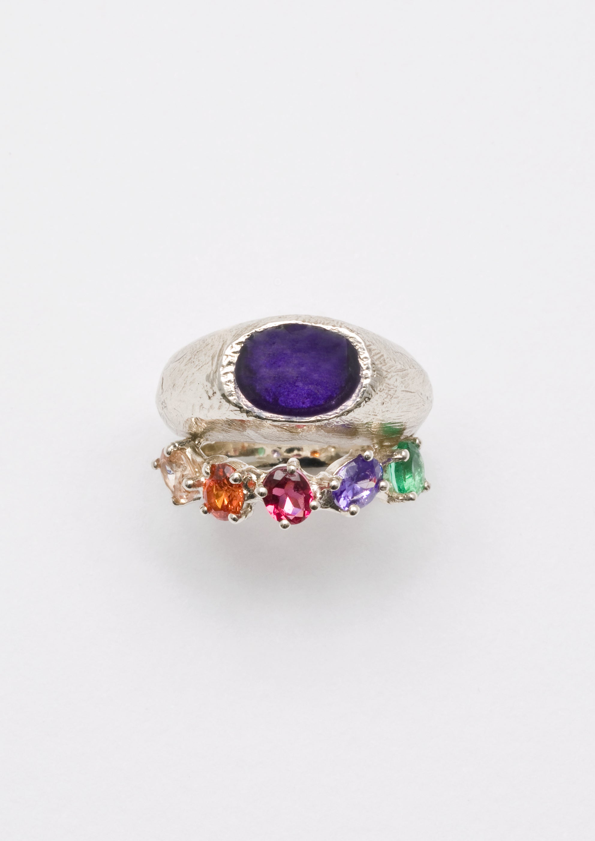 Voodoo Jewels Bold Shapes Losse anello argento pietre glitter