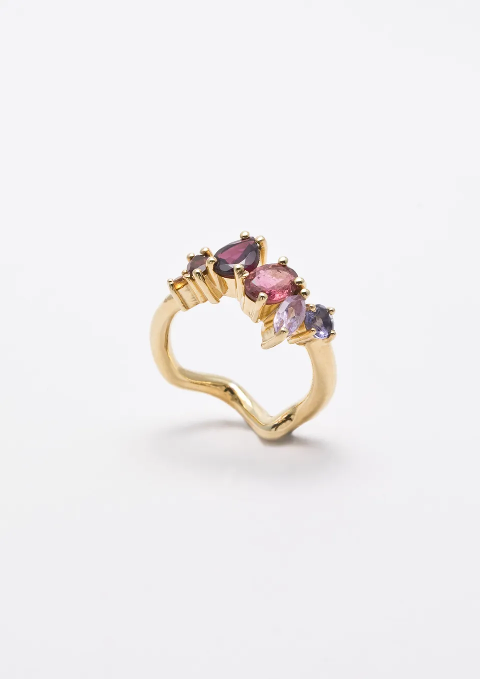 Voodoo Jewels Bold Shapes Shri anello tormaline M