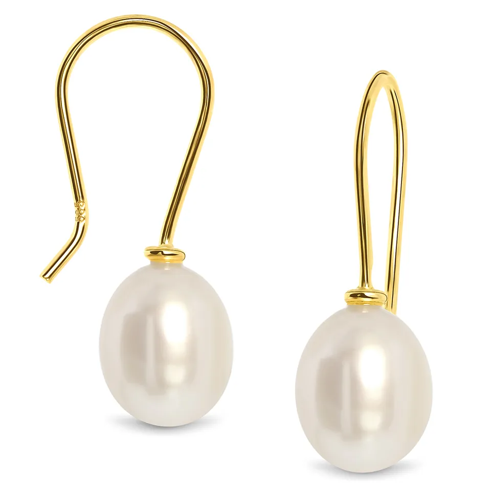 MIORE Orecchini oro giallo 14kt perla coltivata