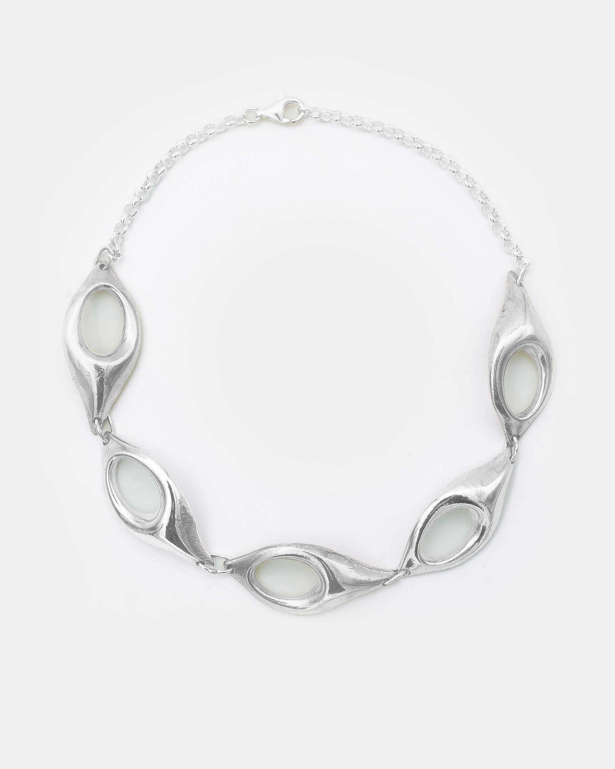 Voodoo Jewels Bold Shapes Aitné Silver collana argento choker