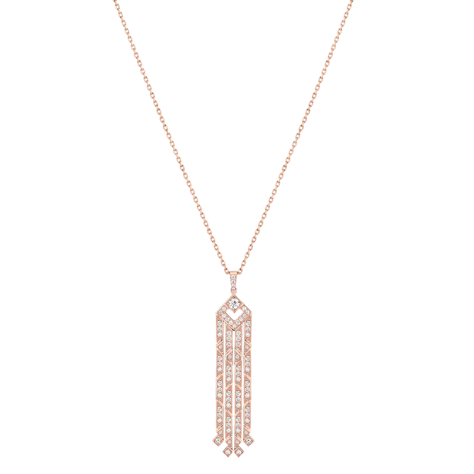 Korloff Éclat JEP04 collana oro rosa diamanti pendente