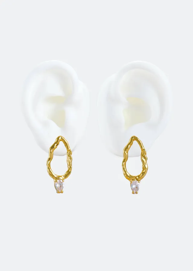 Voodoo Jewels Mini Voodoo Mini Branch orecchini oro pietre sintetiche