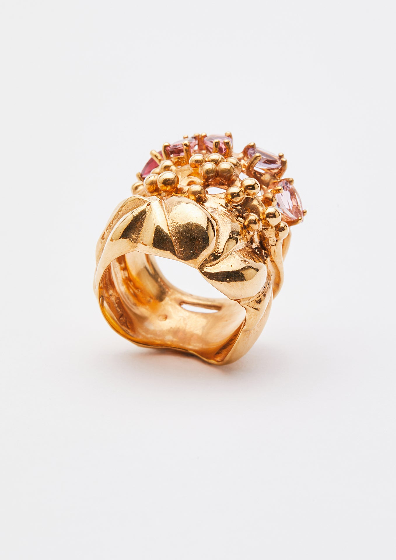 Voodoo Jewels Bold Shapes Tori anello oro tormaline goccia