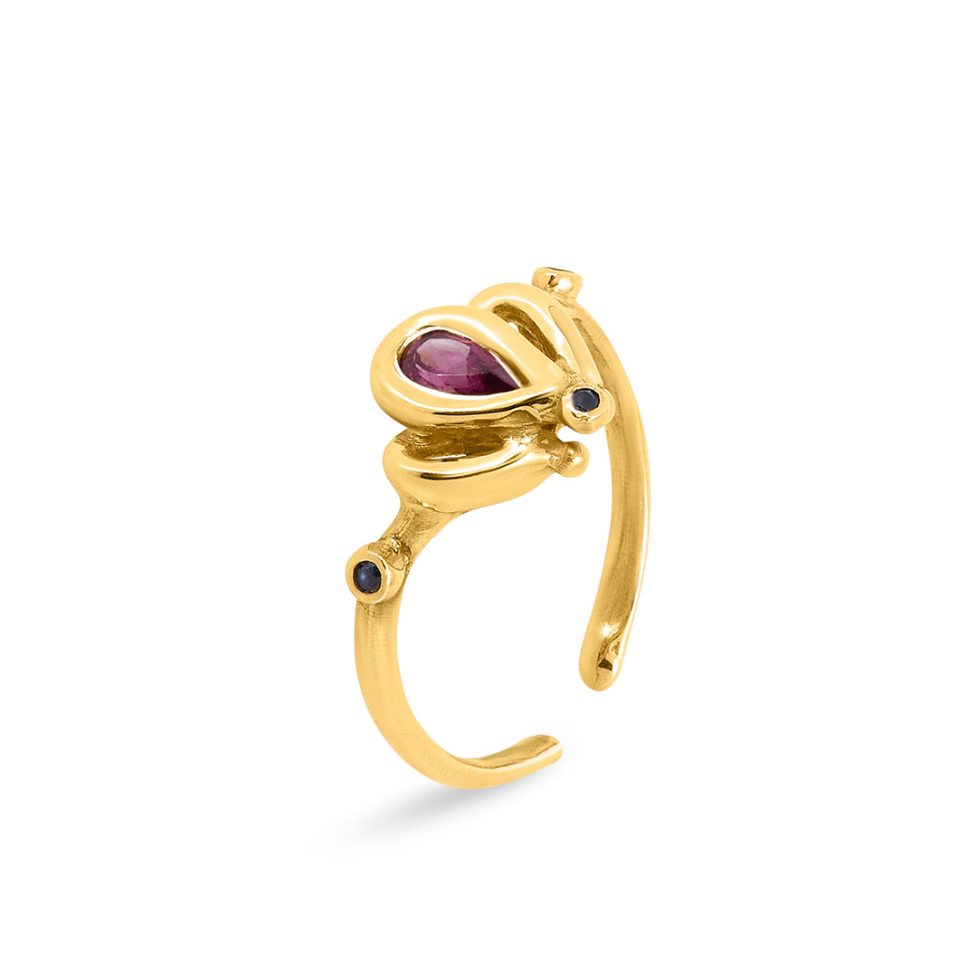 Giulia Iosco Aurora Borealis Heart anello cuore donna