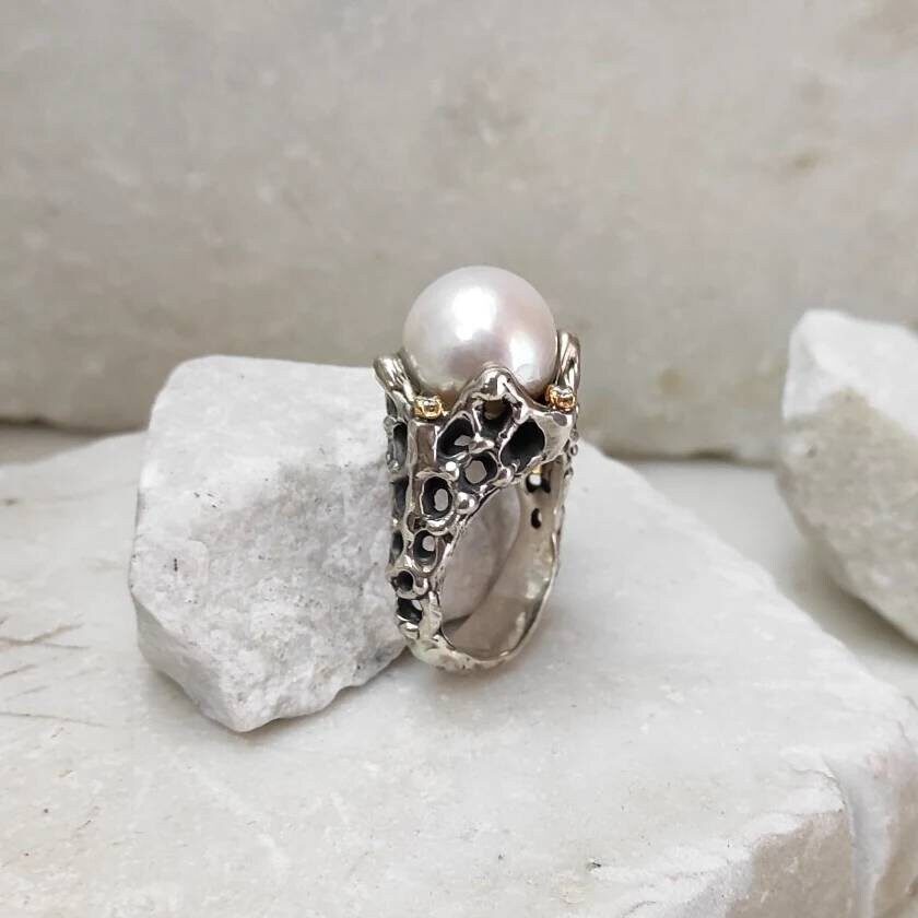 Anna Gioielli Jolly Jewels anello argento perla diamanti 0.12 ct