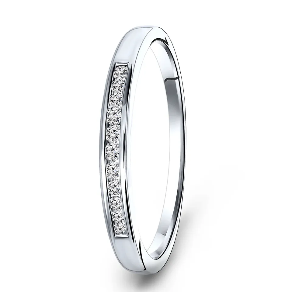 Miore Ring Anello Oro Bianco 585 14KT Donna