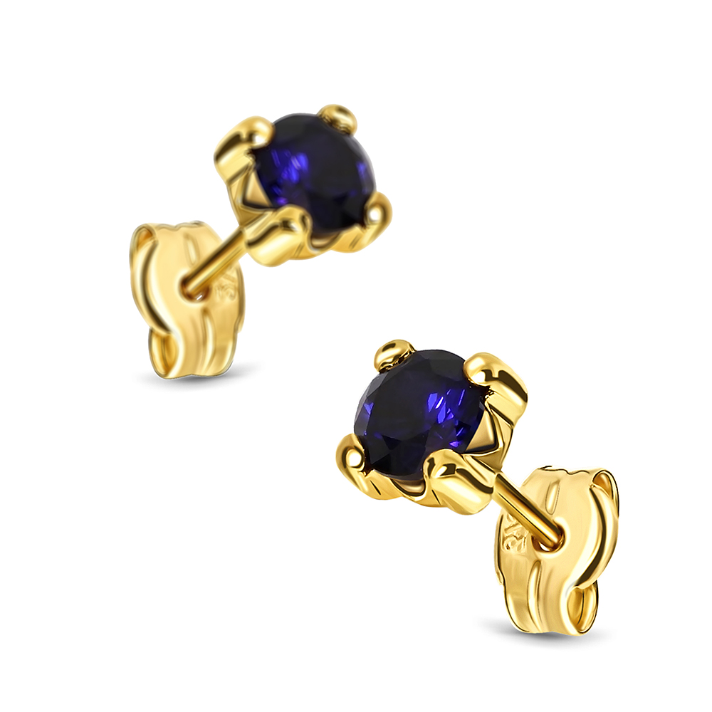 Miore Earrings Orecchini Oro Giallo 9KT Zaffiro