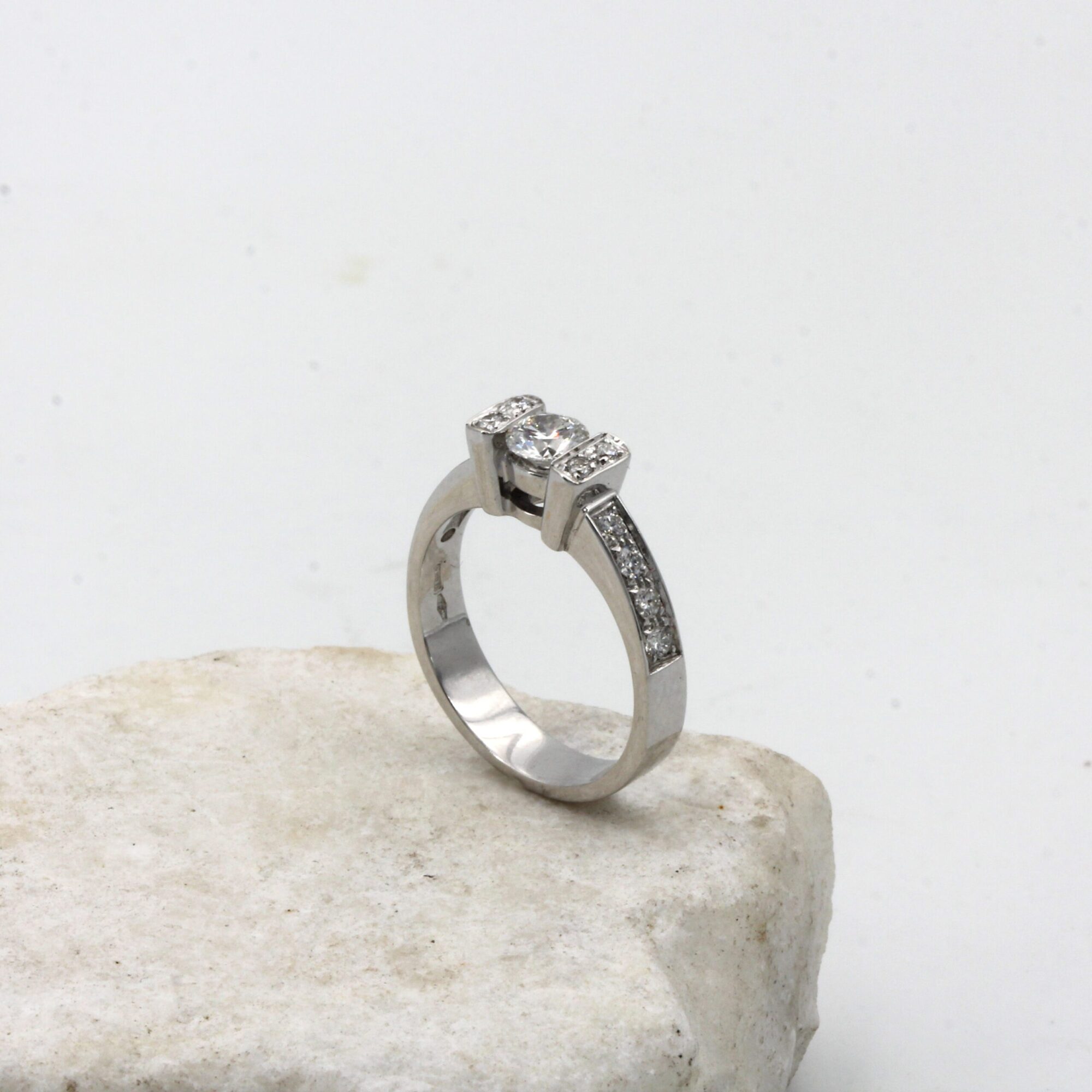 Anna Gioielli Classici Traversine Oro Bianco Diamanti 0,71 ct