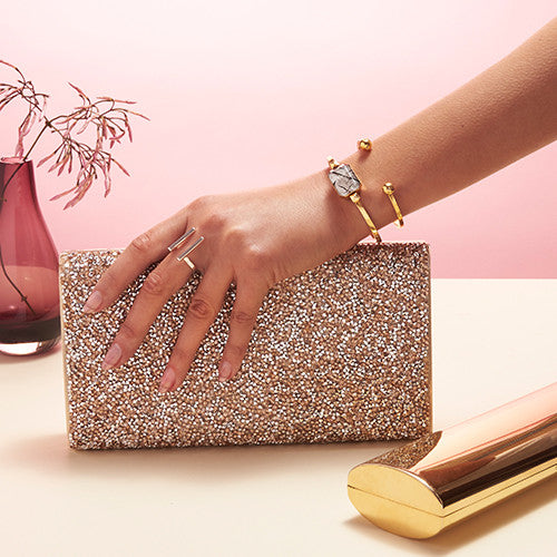 Ringly Luxe Backstage bracciale quarzo oro giallo