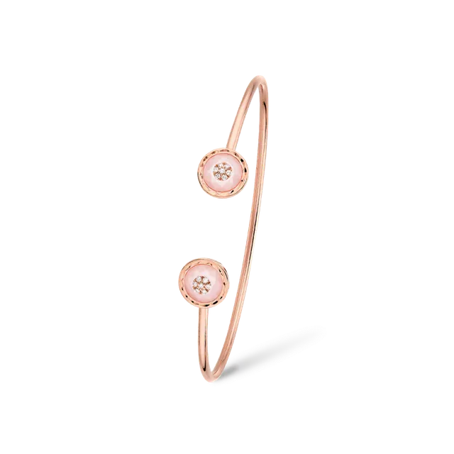 Korloff Toi & Moi JL-JJPB03 bracciale oro rosa opale rosa
