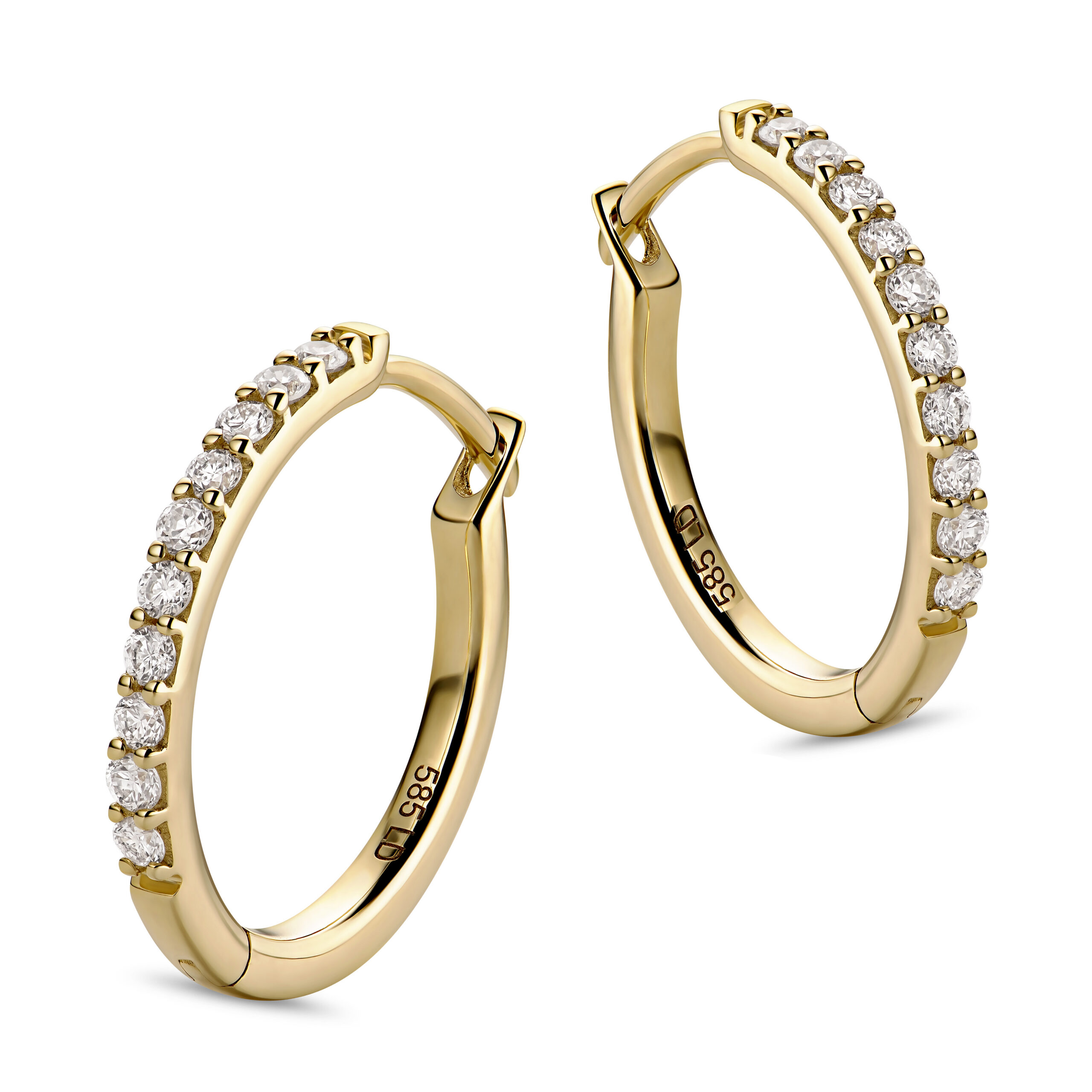 Miore Orecchini Oro Giallo 14KT 585