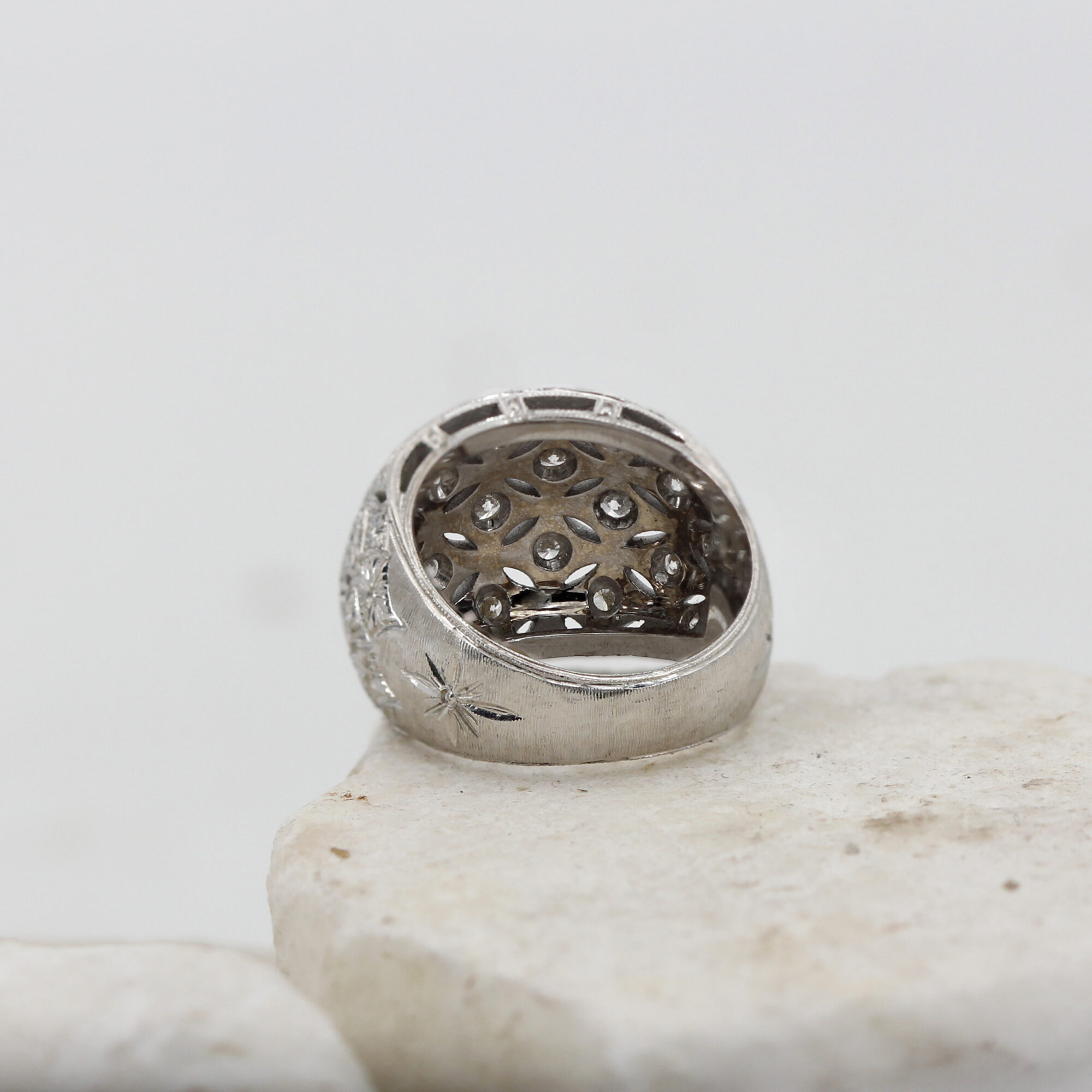 Anna Gioielli Fiorentino anello oro bianco diamanti 1,06 ct