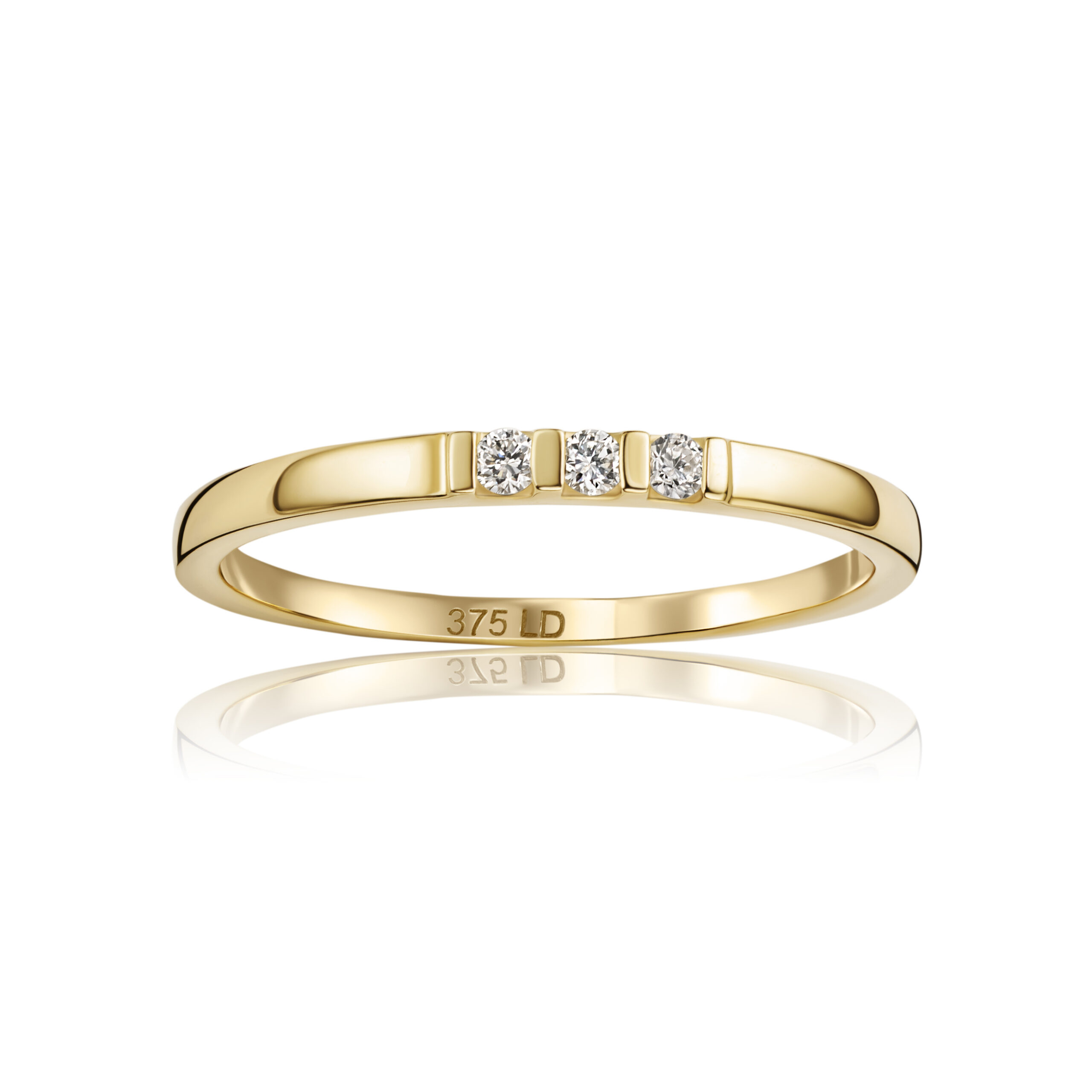 Miore Ring Anello Oro Giallo 9Kt 375