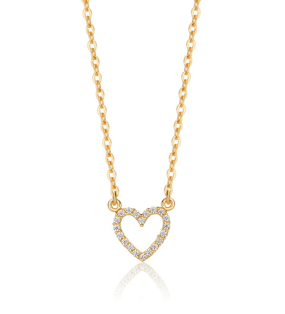 Miore Necklace Collana Oro Giallo 9Kt Zirconia Cubica