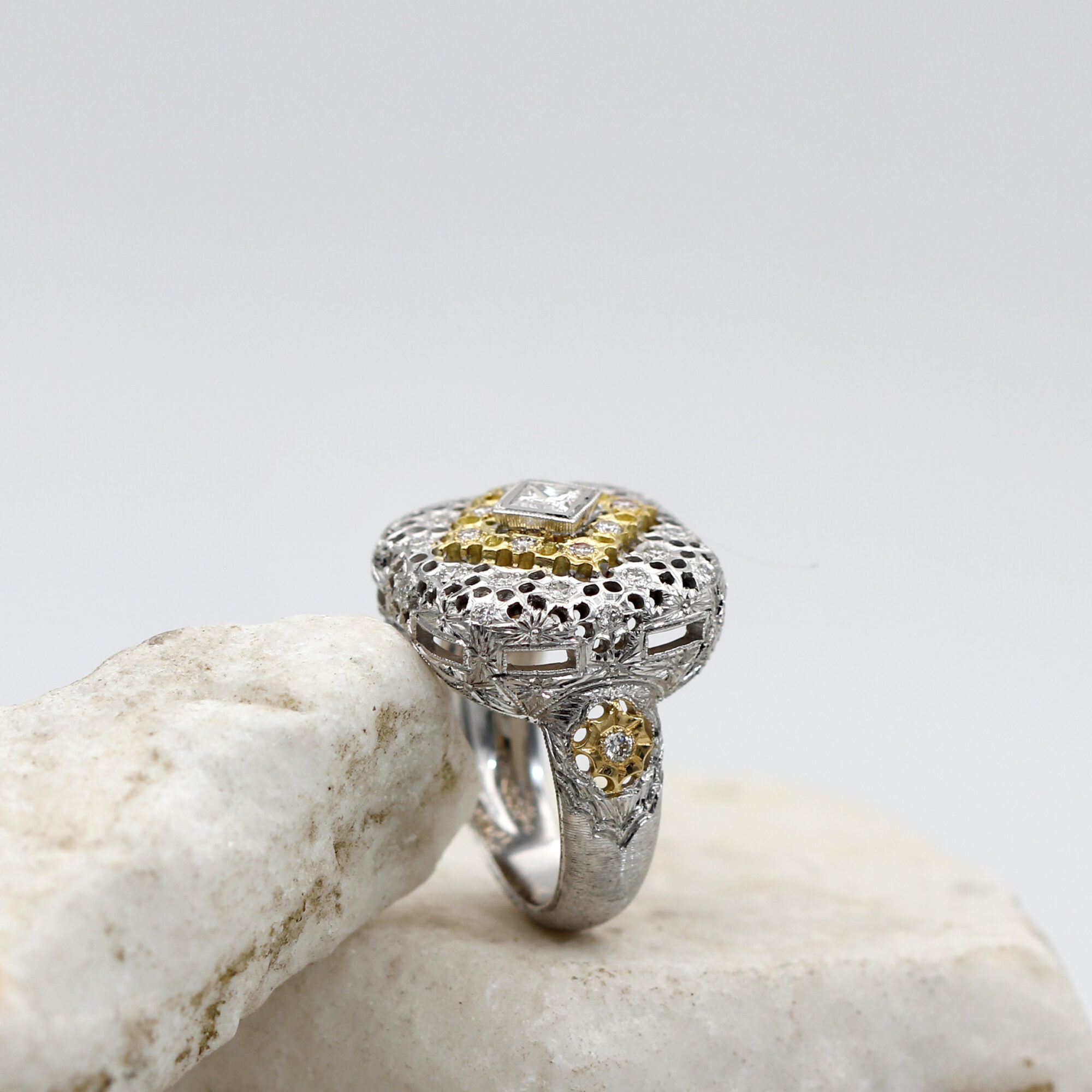 Anna Gioielli Prestige anello oro bianco diamanti 0,81 ct